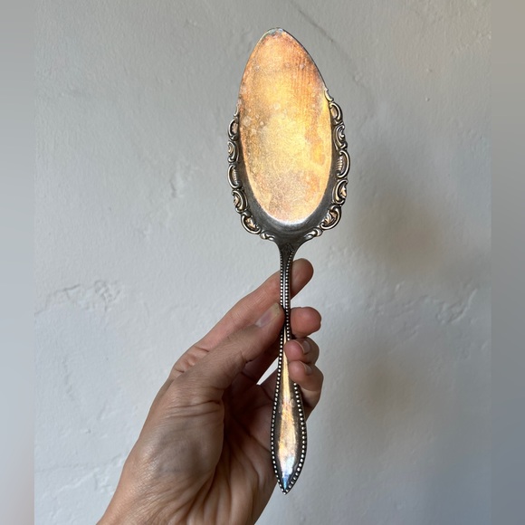 Vintage silver plated pie cake server utensil - Picture 1 of 5